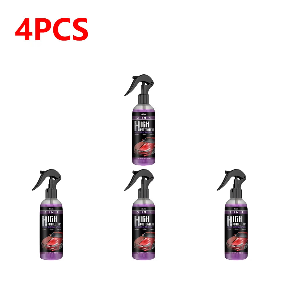 3 in 1 Car Ceramic Coating Spray 100Ml Auto Nano Ceramic Coating Car Nano Spray Car Scratch Repair Body Compound Scratch Repair