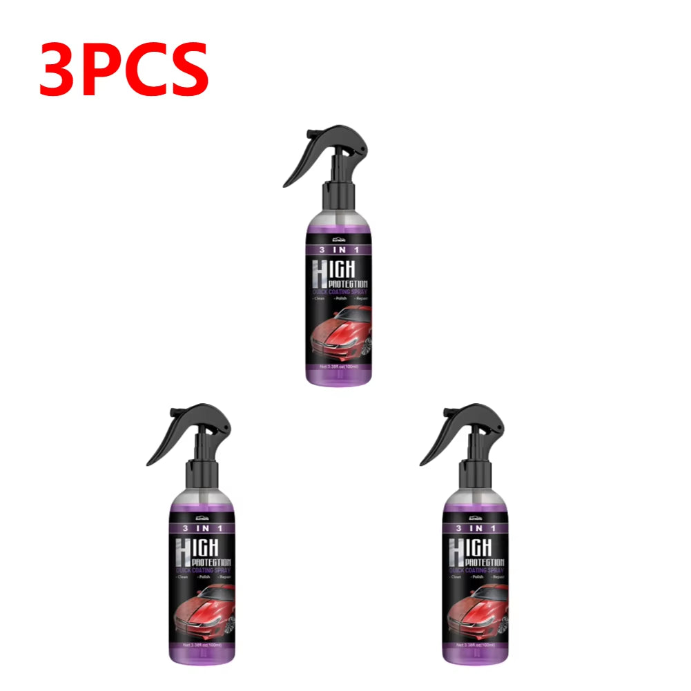 3 in 1 Car Ceramic Coating Spray 100Ml Auto Nano Ceramic Coating Car Nano Spray Car Scratch Repair Body Compound Scratch Repair