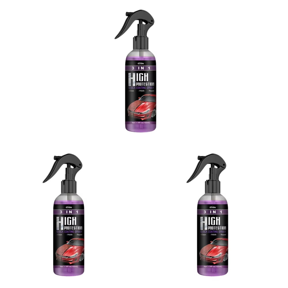 3In1 High Protection Car Ceramic Coating Spray Auto Nano Spray Paint Care Scratch Remover Repair Wax Polishing Spray Car Gadgets