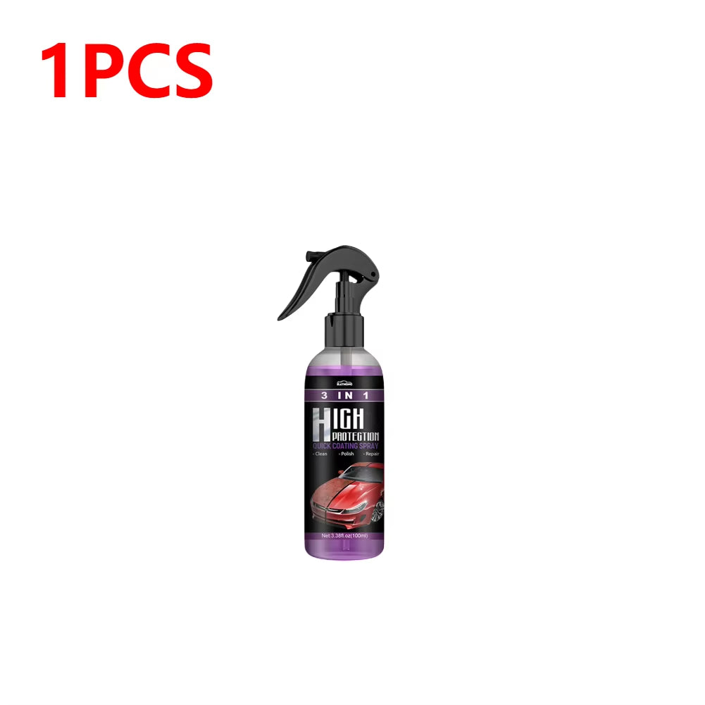 3 in 1 Car Ceramic Coating Spray 100Ml Auto Nano Ceramic Coating Car Nano Spray Car Scratch Repair Body Compound Scratch Repair