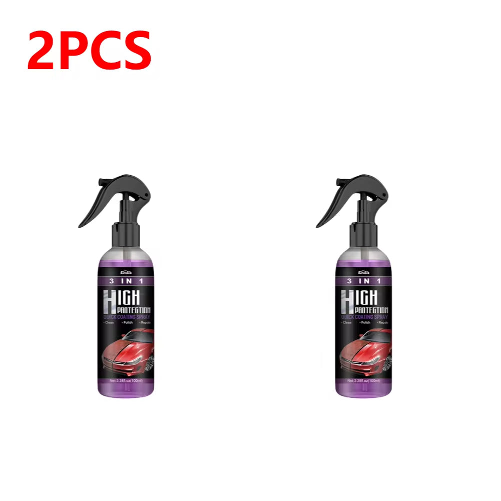 3 in 1 Car Ceramic Coating Spray 100Ml Auto Nano Ceramic Coating Car Nano Spray Car Scratch Repair Body Compound Scratch Repair