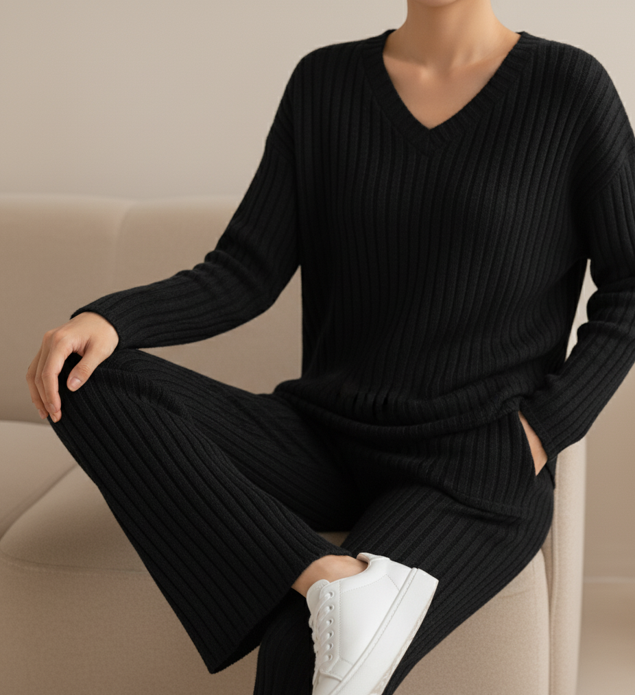 Nové | Cozy Knitted Tweedelige Set