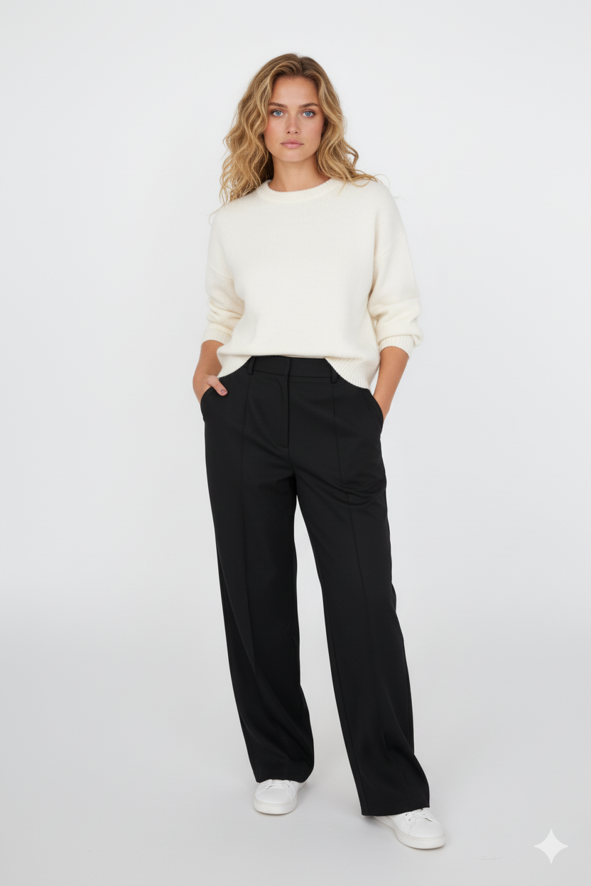 Aisha | Bruine Wollen Trui