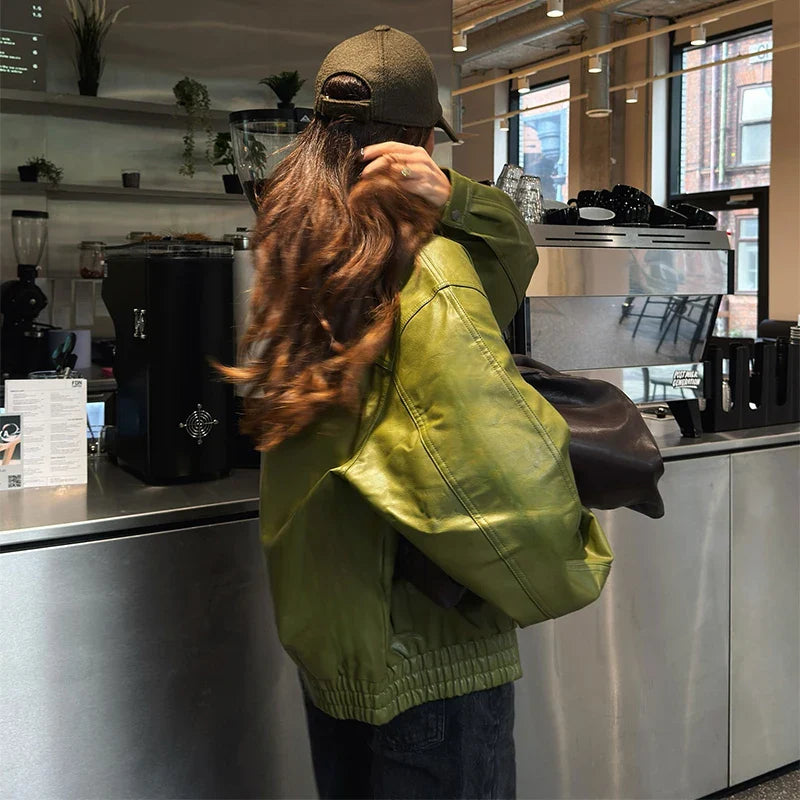 Eveline – Street Chic Leather Jacket voor Dames