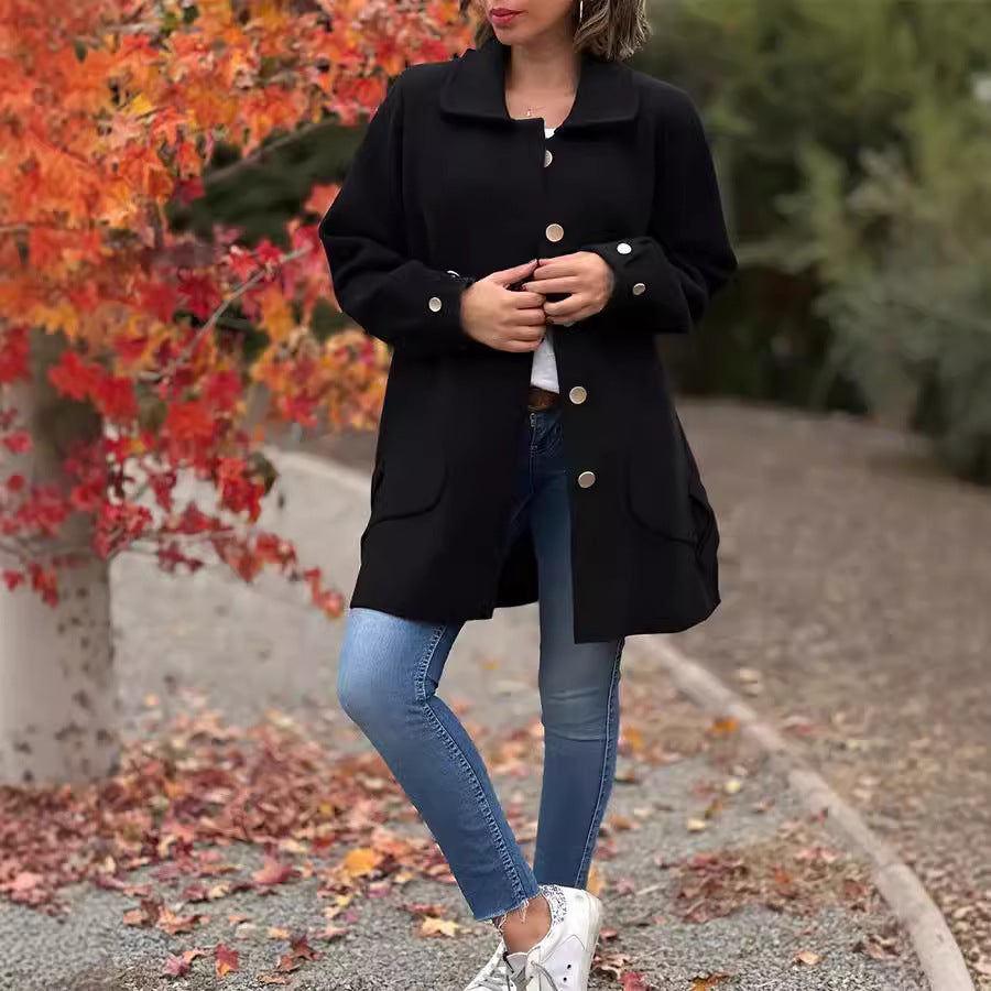 Christa | Stijlvolle Lange Herfstjas