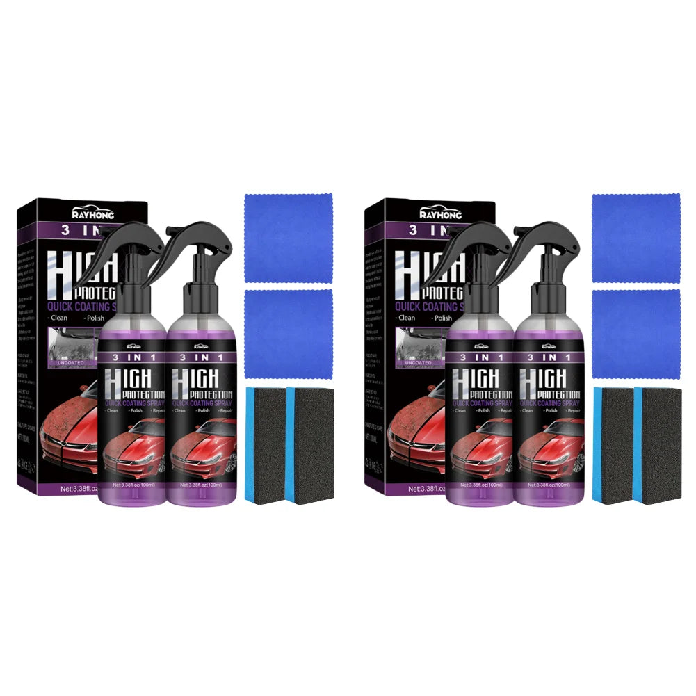 3In1 High Protection Car Ceramic Coating Spray Auto Nano Spray Paint Care Scratch Remover Repair Wax Polishing Spray Car Gadgets