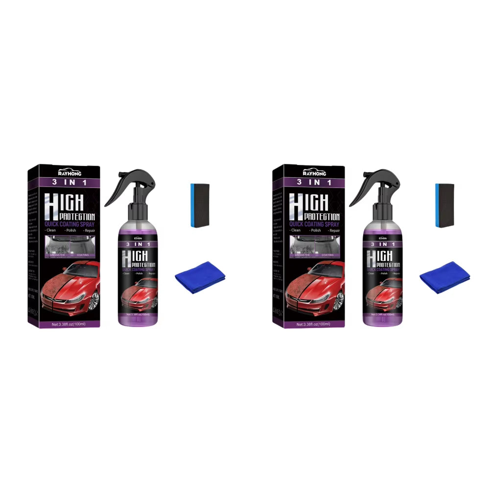 3 in 1 Car Ceramic Coating Spray 100Ml Auto Nano Ceramic Coating Car Nano Spray Car Scratch Repair Body Compound Scratch Repair