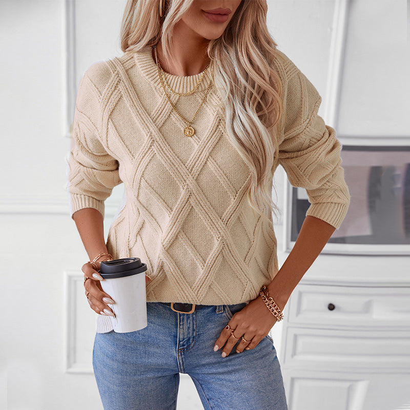 Lumara | Diamond Knit Pullover