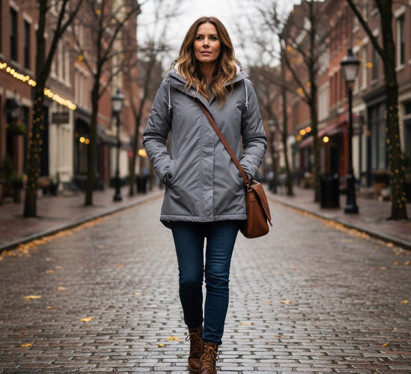 Anna | Waterdichte winterjas met capuchon