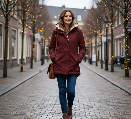Anna | Waterdichte winterjas met capuchon