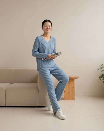 Nové | Cozy Knitted Tweedelige Set