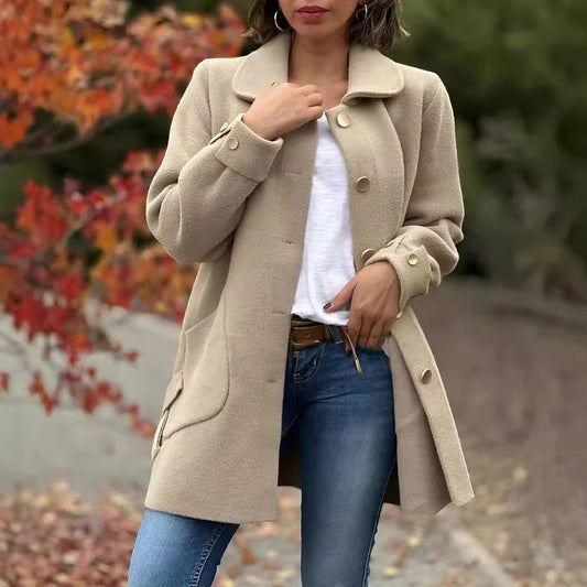 Christa | Stijlvolle Lange Herfstjas