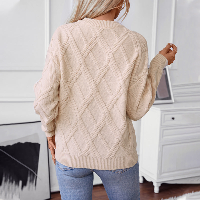 Lumara | Diamond Knit Pullover