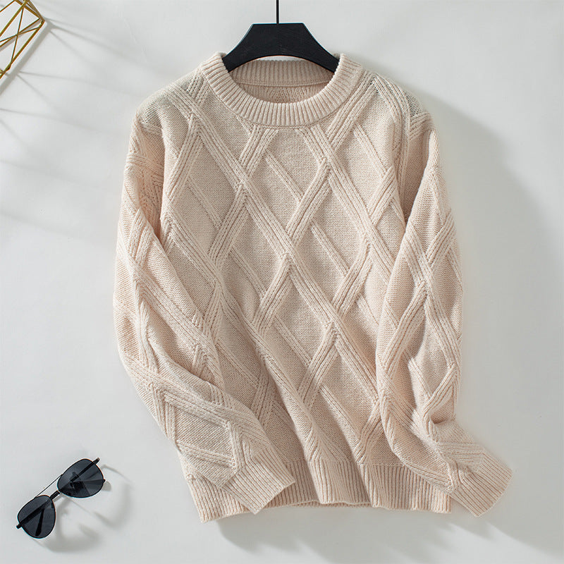 Lumara | Diamond Knit Pullover
