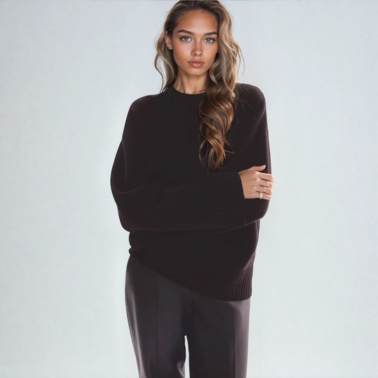 Aisha | Bruine Wollen Trui